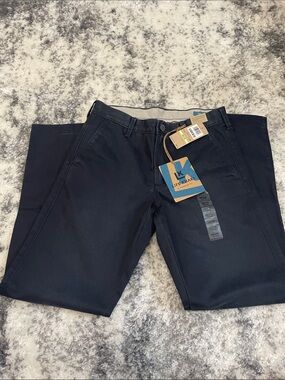 Life Khaki Straight Fit Navy Pants for Men